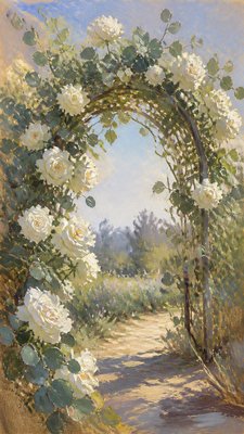 Plein Air Landscape Art Style wedding invitation example