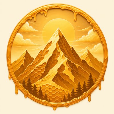 Honeycore Aesthetic logo concept example