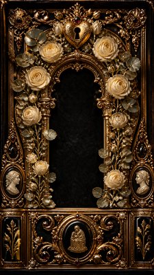 Victorian Jewelry Design wedding invitation example