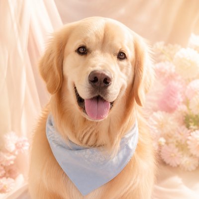 Light Feminine Aesthetic pet portrait example