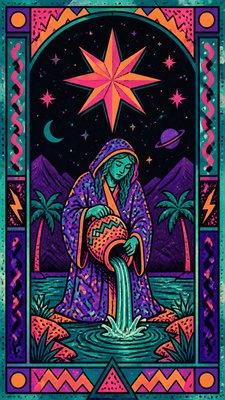 90s Retro Aesthetic tarot card example