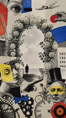 Dada Art Style wedding invitation example