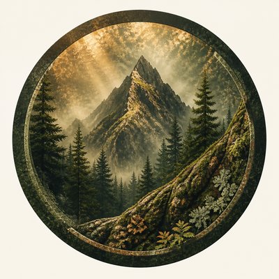 Forest Nature Art logo concept example