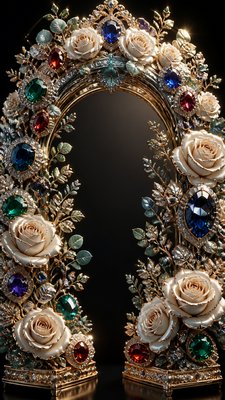 Statement Jewelry Design wedding invitation example
