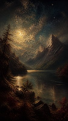 Romanticism Art Style phone wallpaper example