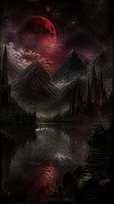 Dark Fantasy Art phone wallpaper example