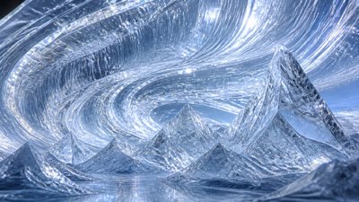 Ice Sculpture Art Style banner example