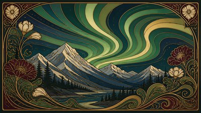 Art Nouveau Style banner example