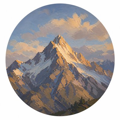 Plein Air Realism Art Style logo concept example