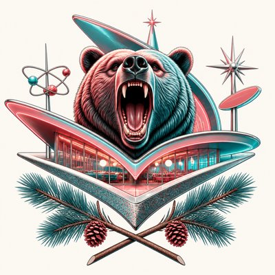 Googie Architecture t-shirt design example