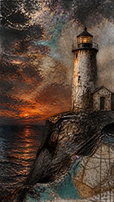 Japanese Raku Ceramic Art Style poster example