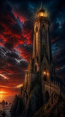 Gothic Architecture Art poster example