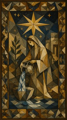 Cubist Still Life Art Style tarot card example