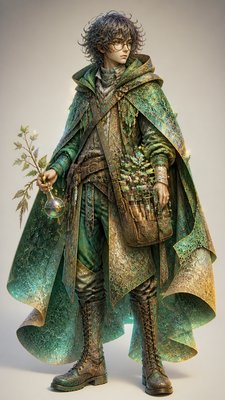 Procedural Digital Art Style character design example