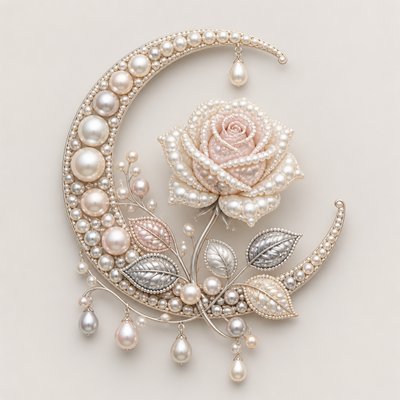 Pearl Jewelry Style tattoo design example