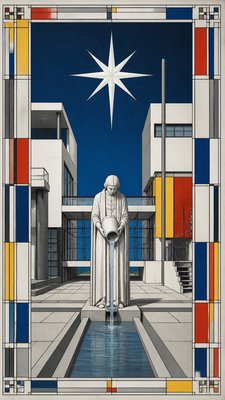 Bauhaus Architecture tarot card example
