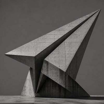 Brutalist Architecture Art icon example