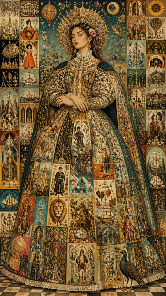 full-length portrait of an elegant figure — Maximal Variety Art Style