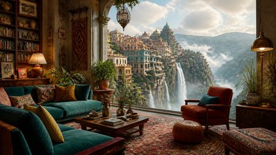 Eclectic Interior Design concept art example