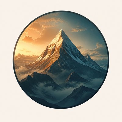 Matte Painting Digital Art Style logo concept example