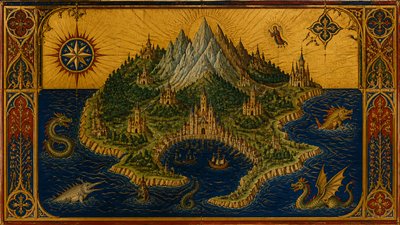Gothic Art Style fantasy map example