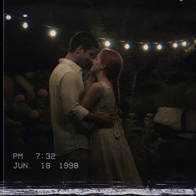 Analog Horror Aesthetic couple portrait example