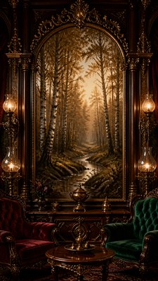Victorian Furniture Art wall art print example