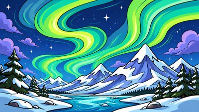 Cartoon Comic Art banner example
