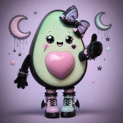 Pastel Goth Aesthetic sticker example