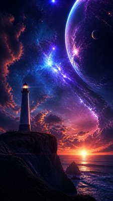 Space Opera Sci-Fi Art poster