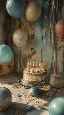 Environmental Art Style birthday card example