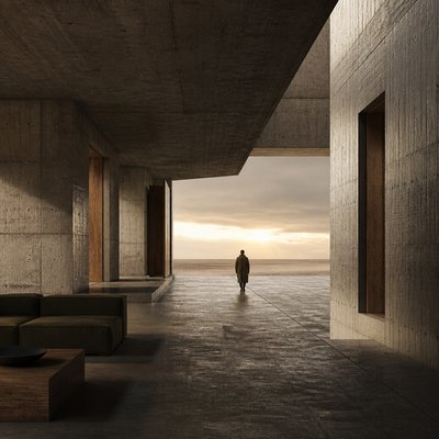 Brutalist Interior Design album cover example