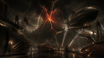 Dieselpunk Aesthetic YouTube thumbnail example