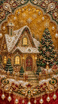 Mughal Jewelry Design Christmas card example