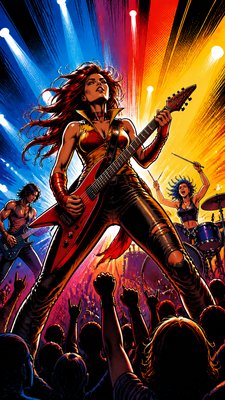 Superhero Comic Art flyer example