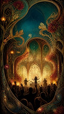 Art Nouveau Architecture Art flyer example
