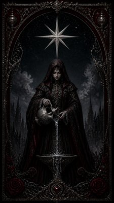 Gothic Fashion Design tarot card example