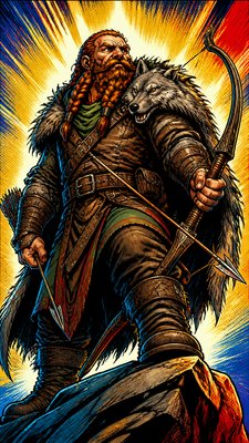 Superhero Comic Art tabletop character portrait example