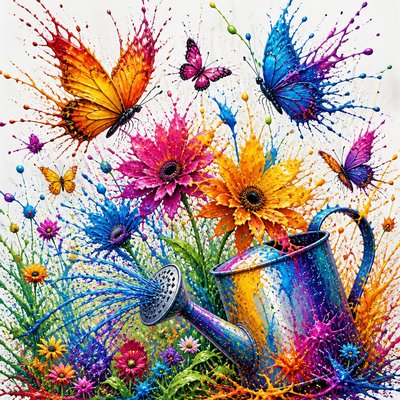 Color Splash coloring page example
