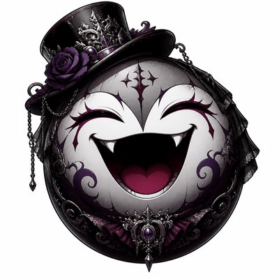 Dark Gothic Anime Art Style Twitch emote example