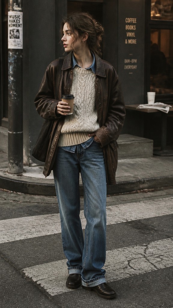full-length portrait of an elegant figure — Downtown Girl Aesthetic