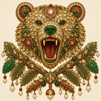 Mughal Jewelry Design t-shirt design example