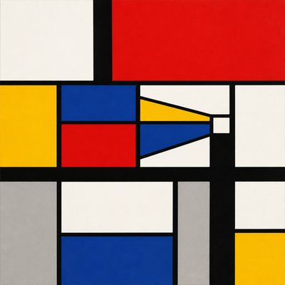 De Stijl Art Style icon example