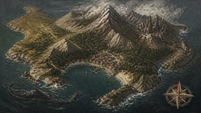 Social Realism Art Style fantasy map example