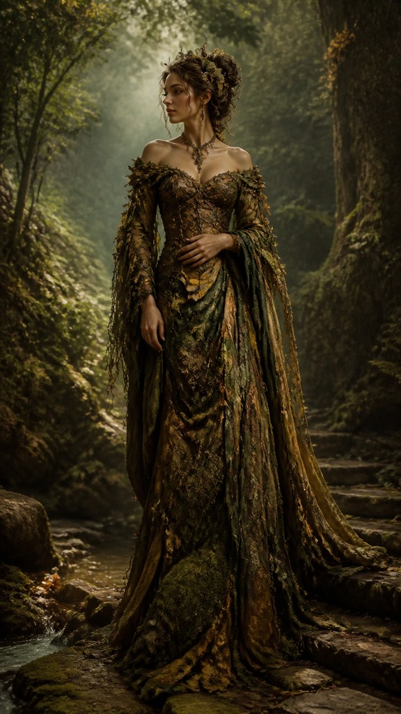 full-length portrait of an elegant figure — Forest Nature Art