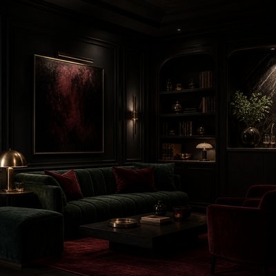 Dark Moody Interior Design icon example