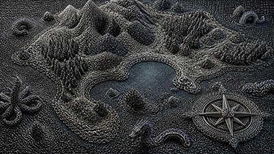 Chainmail Jewelry Style fantasy map example
