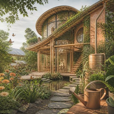 Sustainable Architecture Art coloring page example