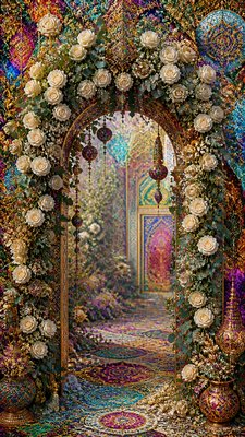 Maximalism Art Style wedding invitation example