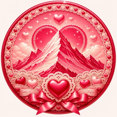 Lovecore Aesthetic logo concept example